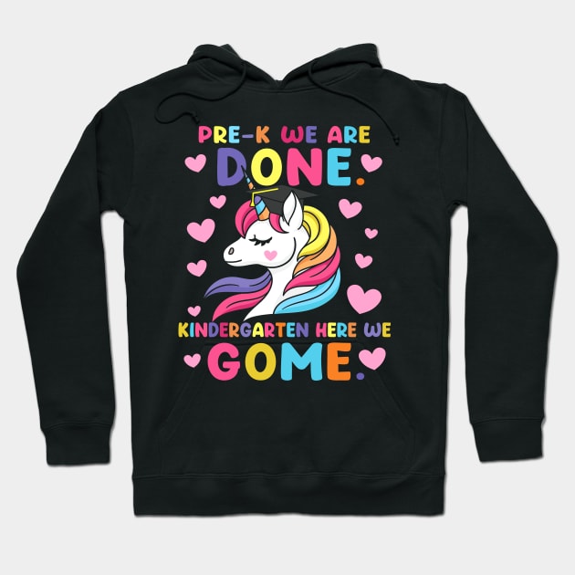 Girls Pre-K Graduation Magical Unicorn Hoodie by Xonmau